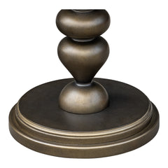 Del Mar Pedestal Accent Table - Bronze