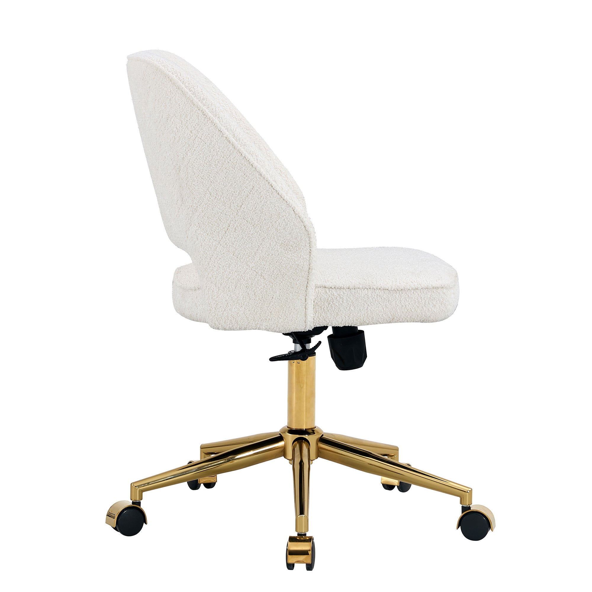 Modern Office Chair Adjustable 360 ° Swivel Chair - White