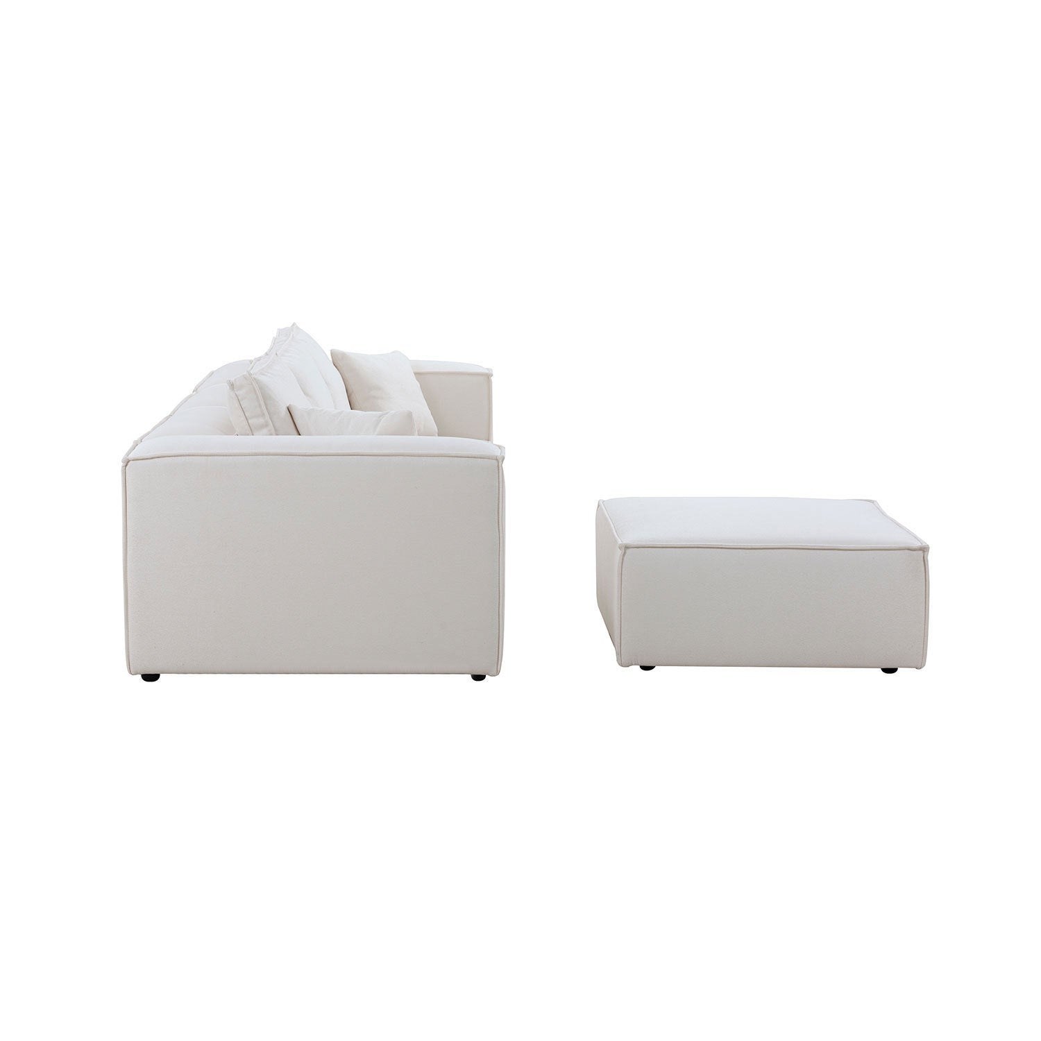 White L-Shape Sofa