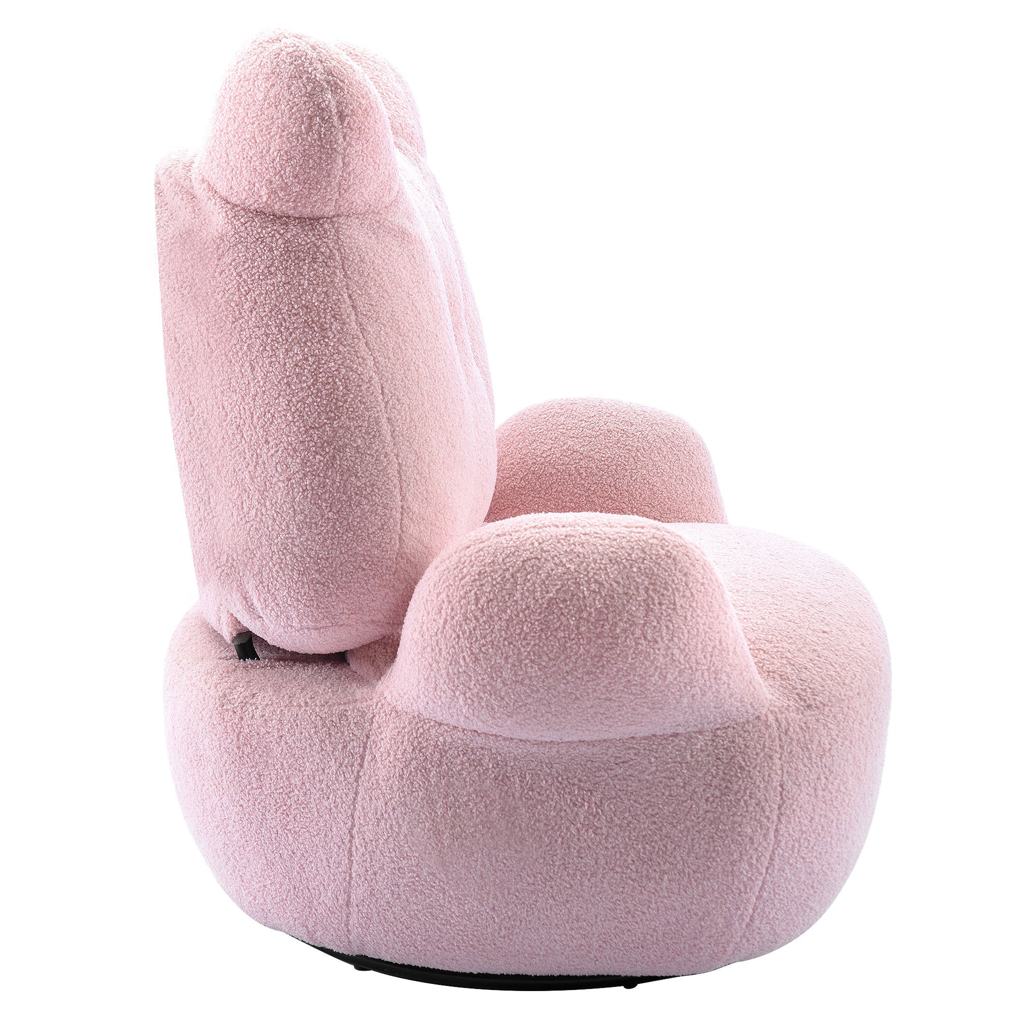 Teddy Short Plush Particle Velvet Armchair,