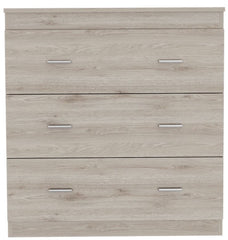 Classic Three Drawer Dresser - Light Gray / White