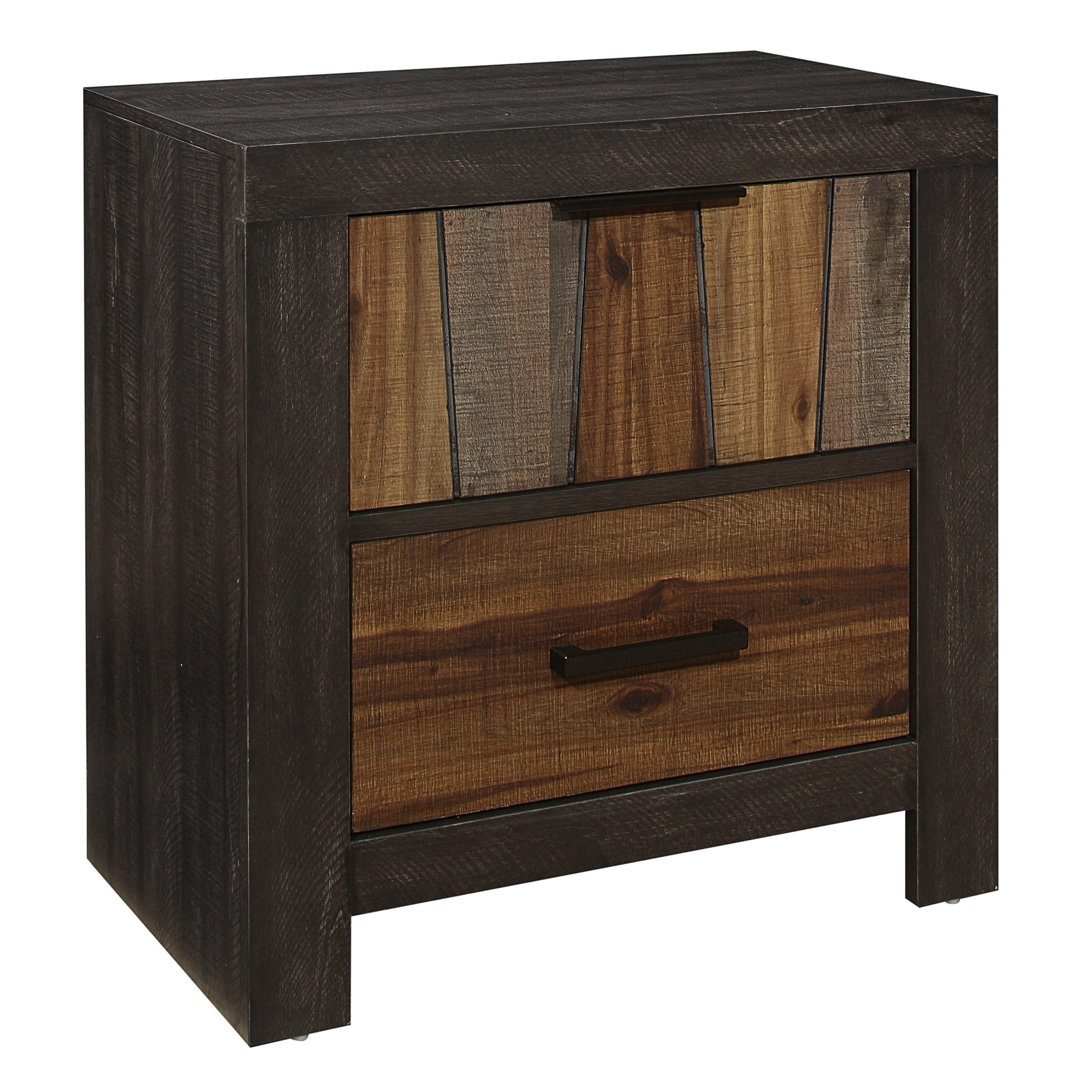 Nightstand Multi-Tone Wire Brushed Finishes