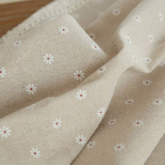 Flower Pattern Linen Cotton Table Cloth Fits Perfectly in Dining Table