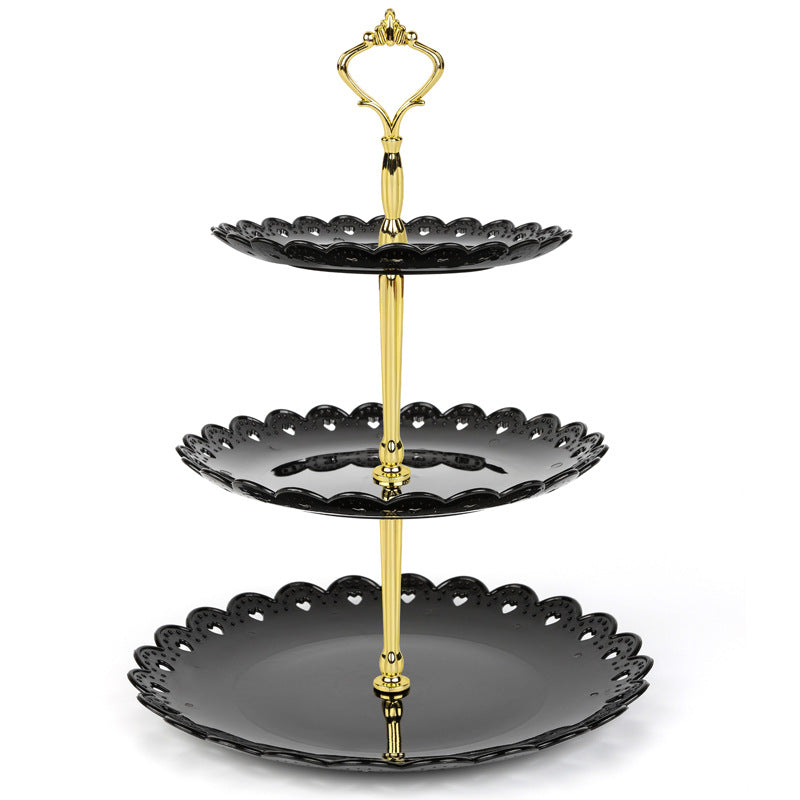 Three-Tier Plastic Cake Stand