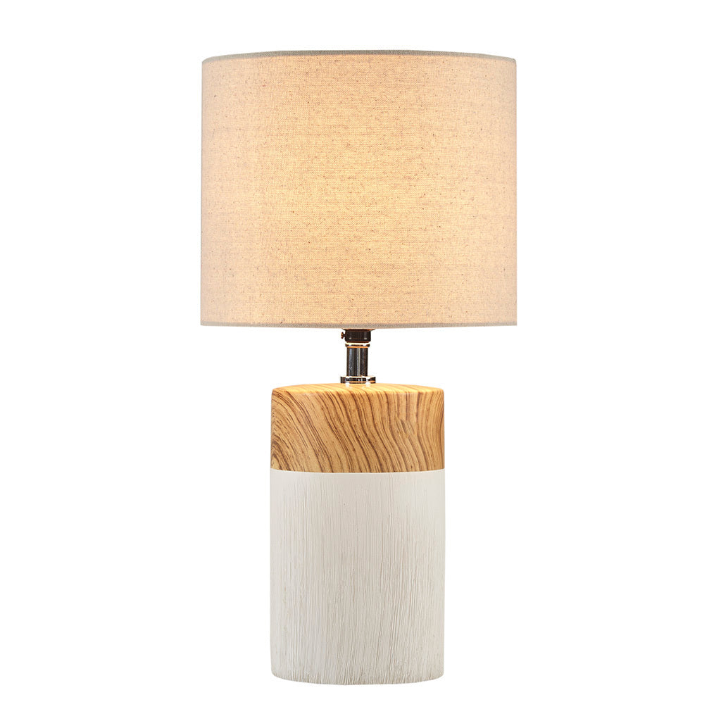 Nicolo Textured Ceramic Table Lamp - White