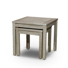 2-Piece Eucalyptus Nesting Table Set - Driftwood Gray