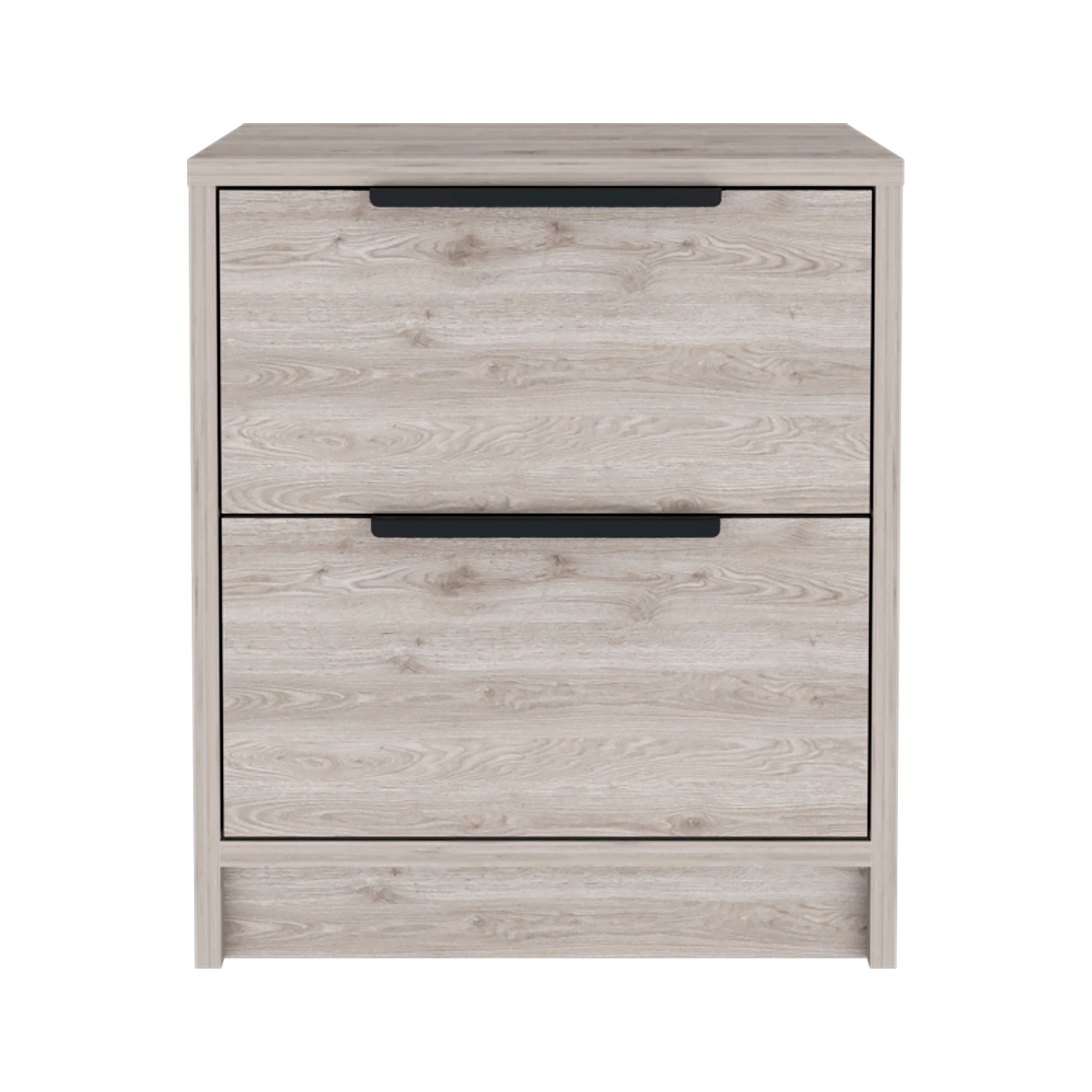 Light Grey - 2-Drawer Nightstand