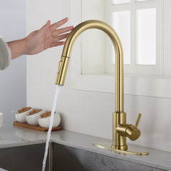 Touch Kitchen Faucet with Pull Down Sprayer - Gold