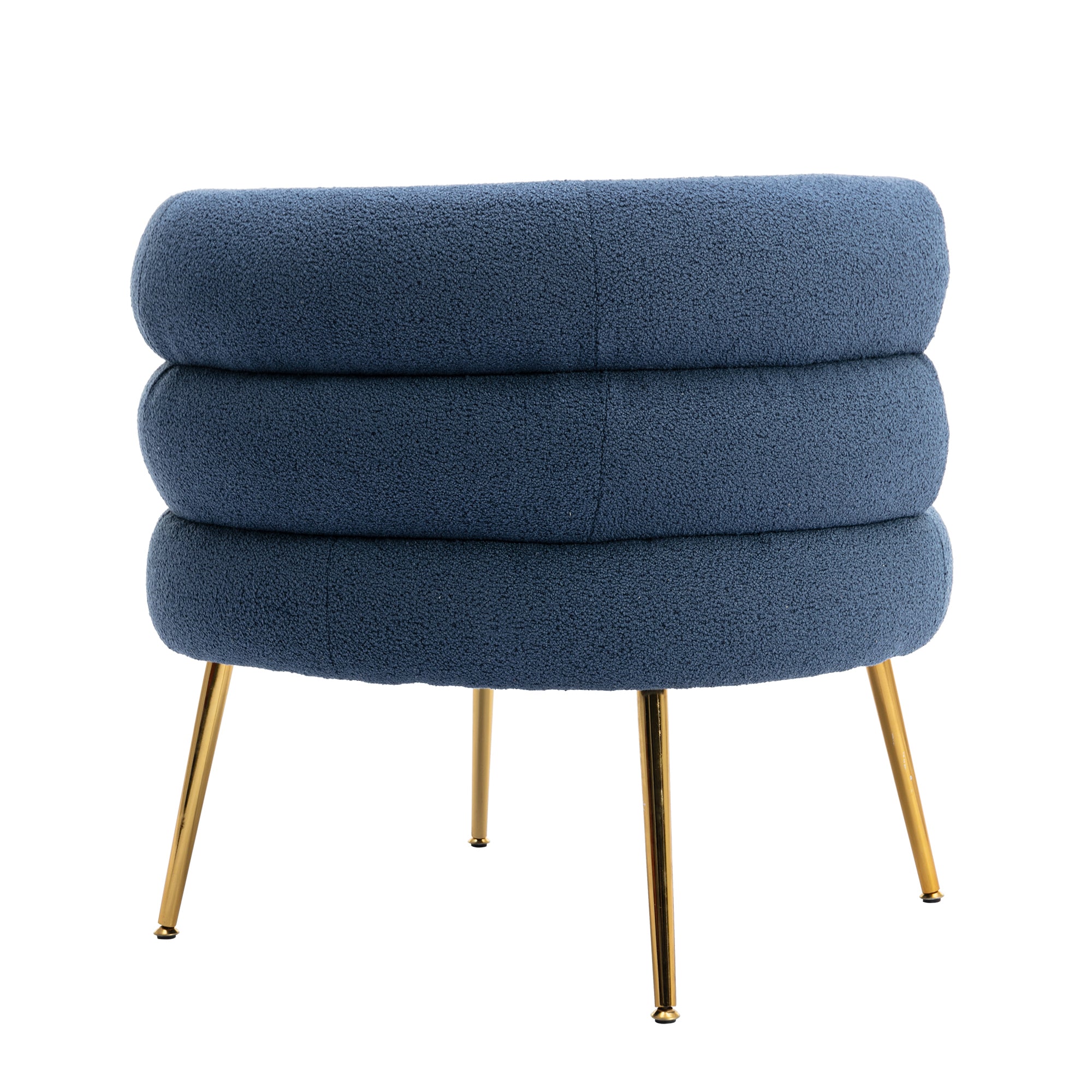 Accent Chair with Golden Feet - Navy