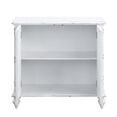 Whitewashed Console Table - White