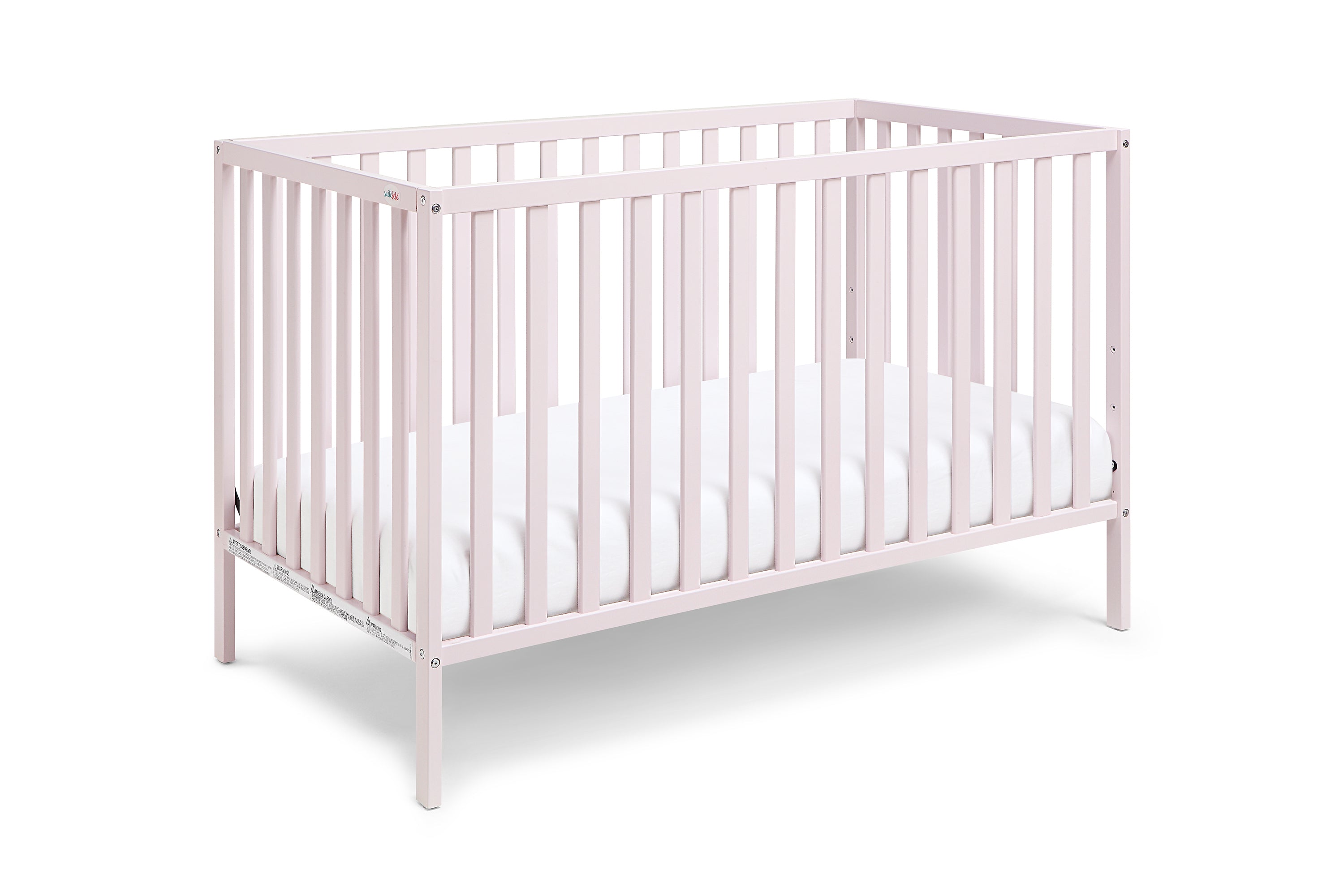 Pastel Pink 3-in-1 Convertible Island Crib