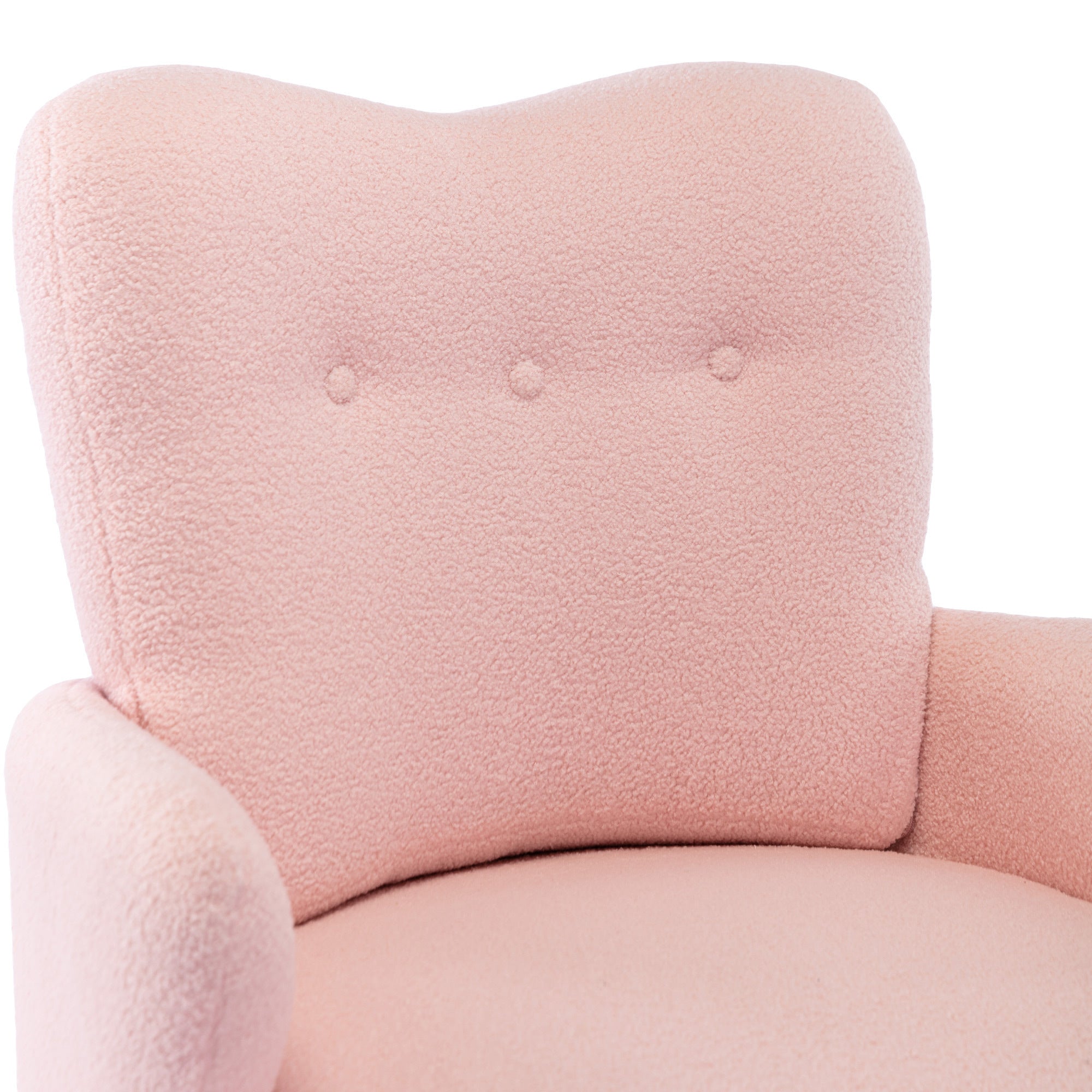 Modern Teddy Short Plush Armchair Accent Chair