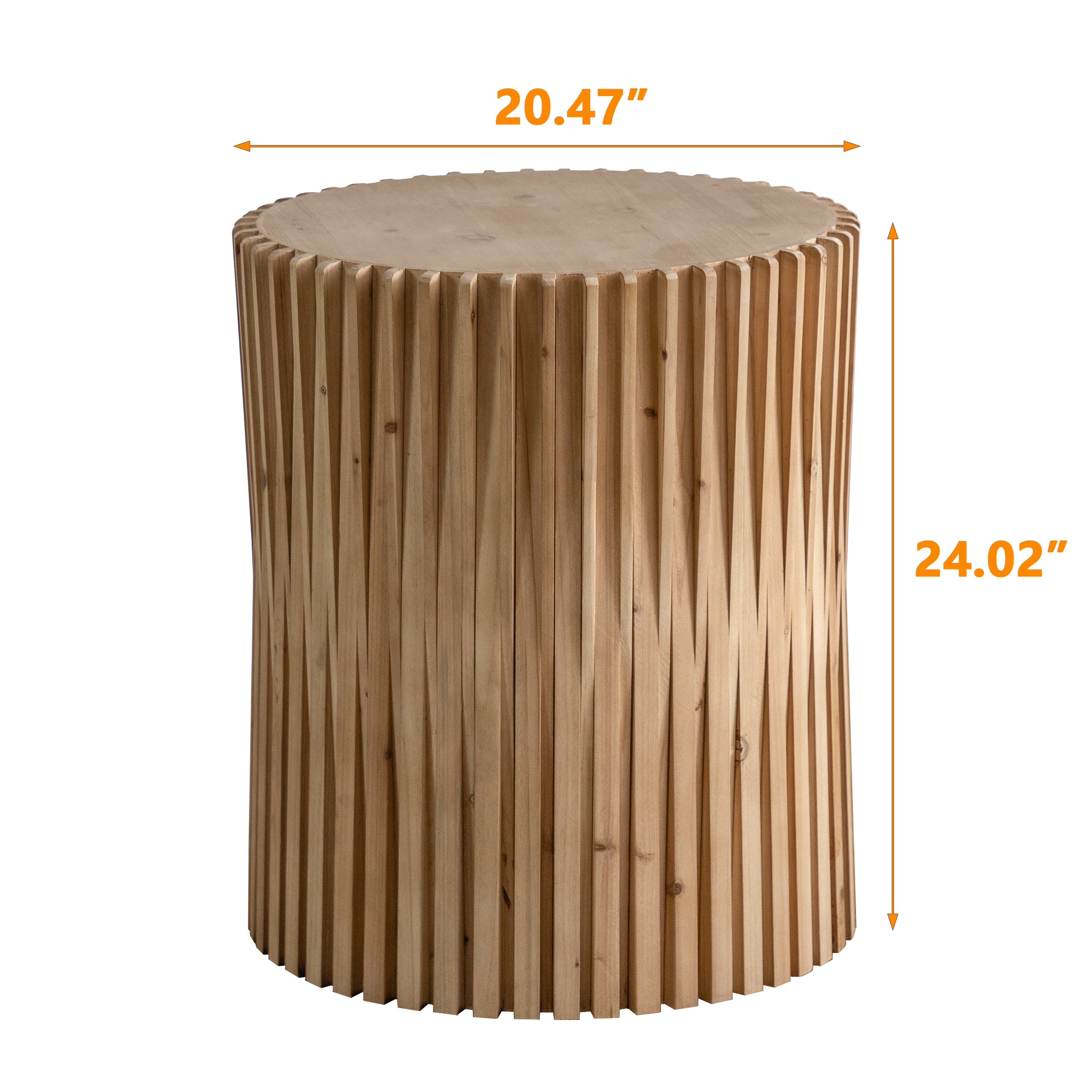 Retro Fashion Style Cylindrical Coffee Table  - Natural