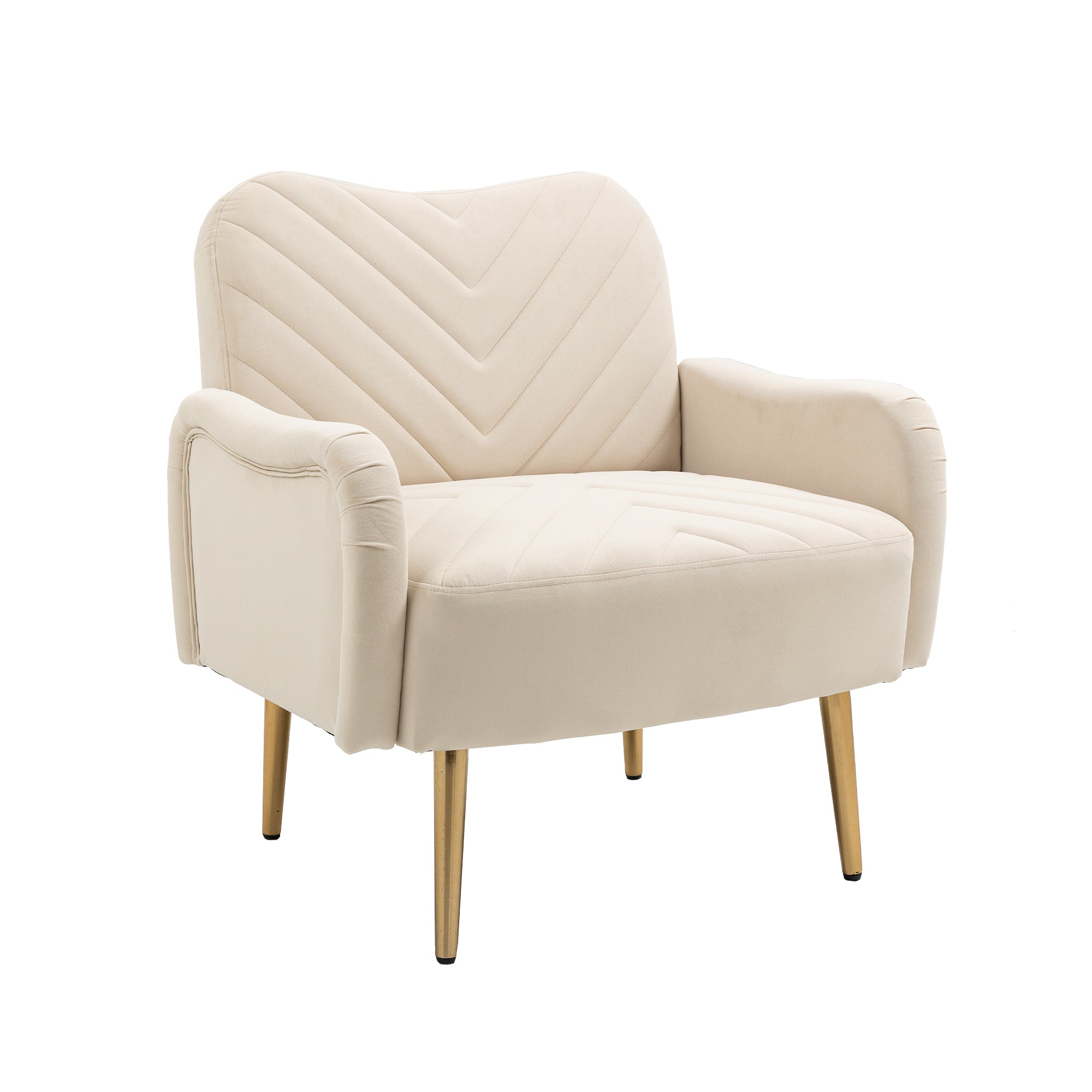 European Style Velvet Accent Chair