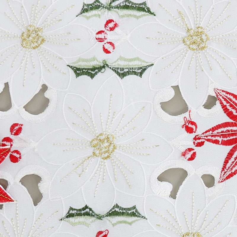 Christmas Flower Table Runner