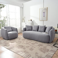 Modern Sofa Set - Grey