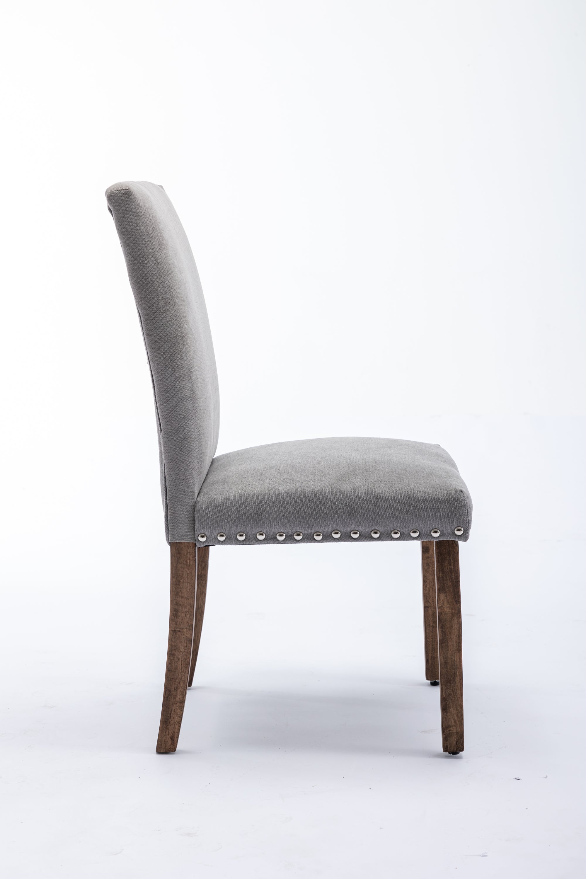 Classic Upholstered Accent Dining Chair - Grey