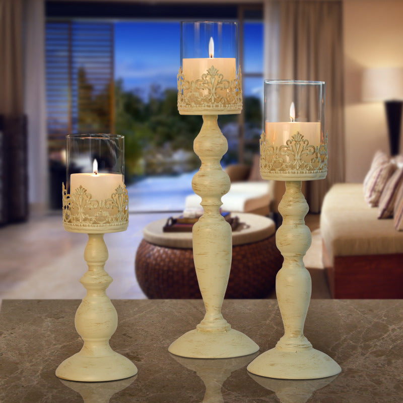 MAICOSY 3-Piece European Style Candle Holder Set