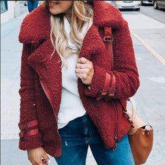 Women Sweater Teddy Plush Coat