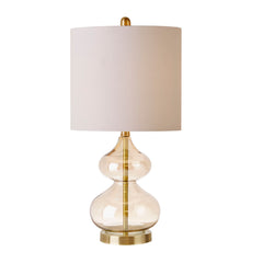 Curved Glass Table Lamp (Set of 2) - Gold