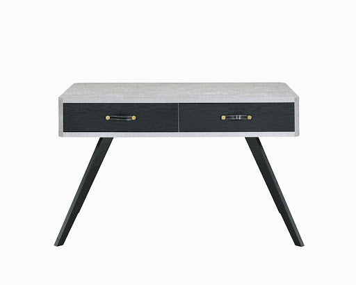 Contemporary Desk - Faux Concrete & Black