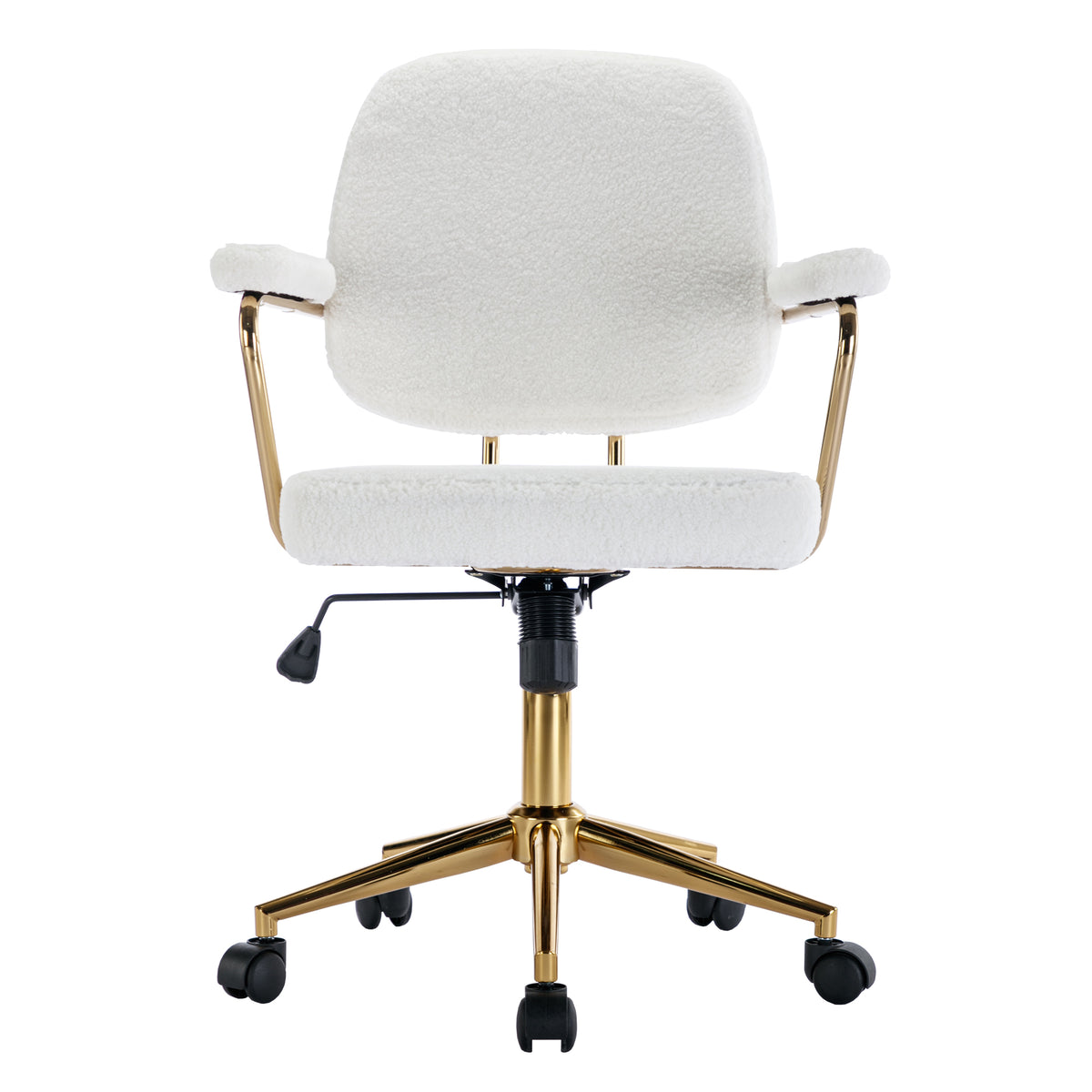 Teddy Velvet Office Desk Chair Bling Desk - White