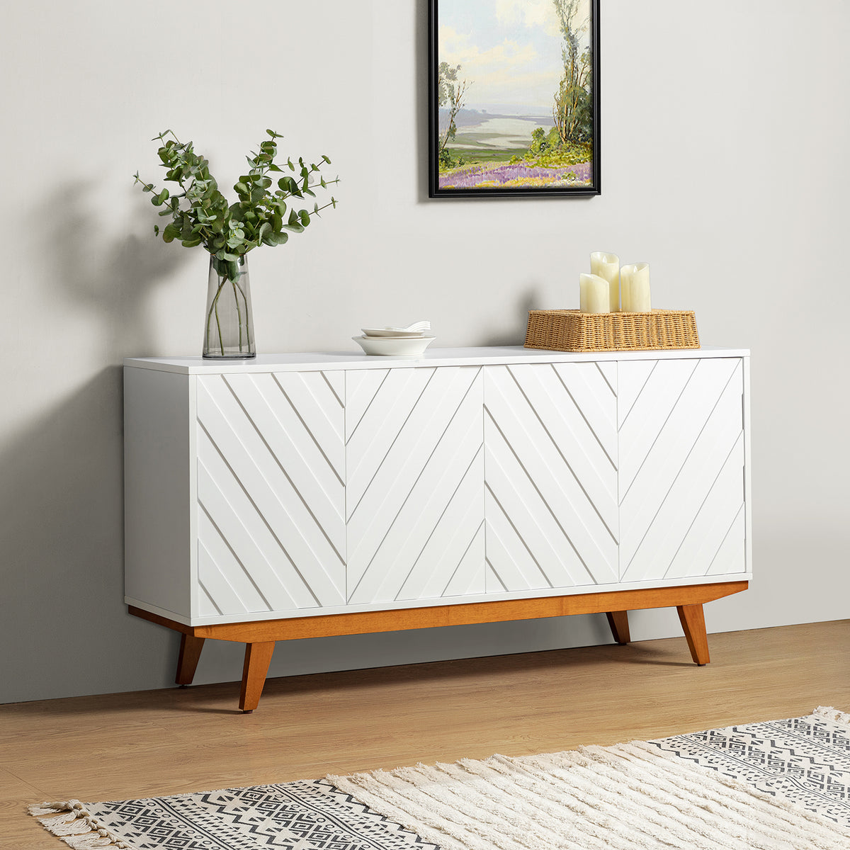 60'' Wide Sideboard - White