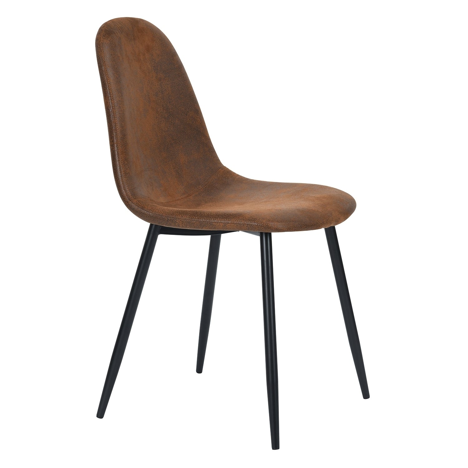 Scandinavian velvet chairs - Suede Brown (Set of 4)