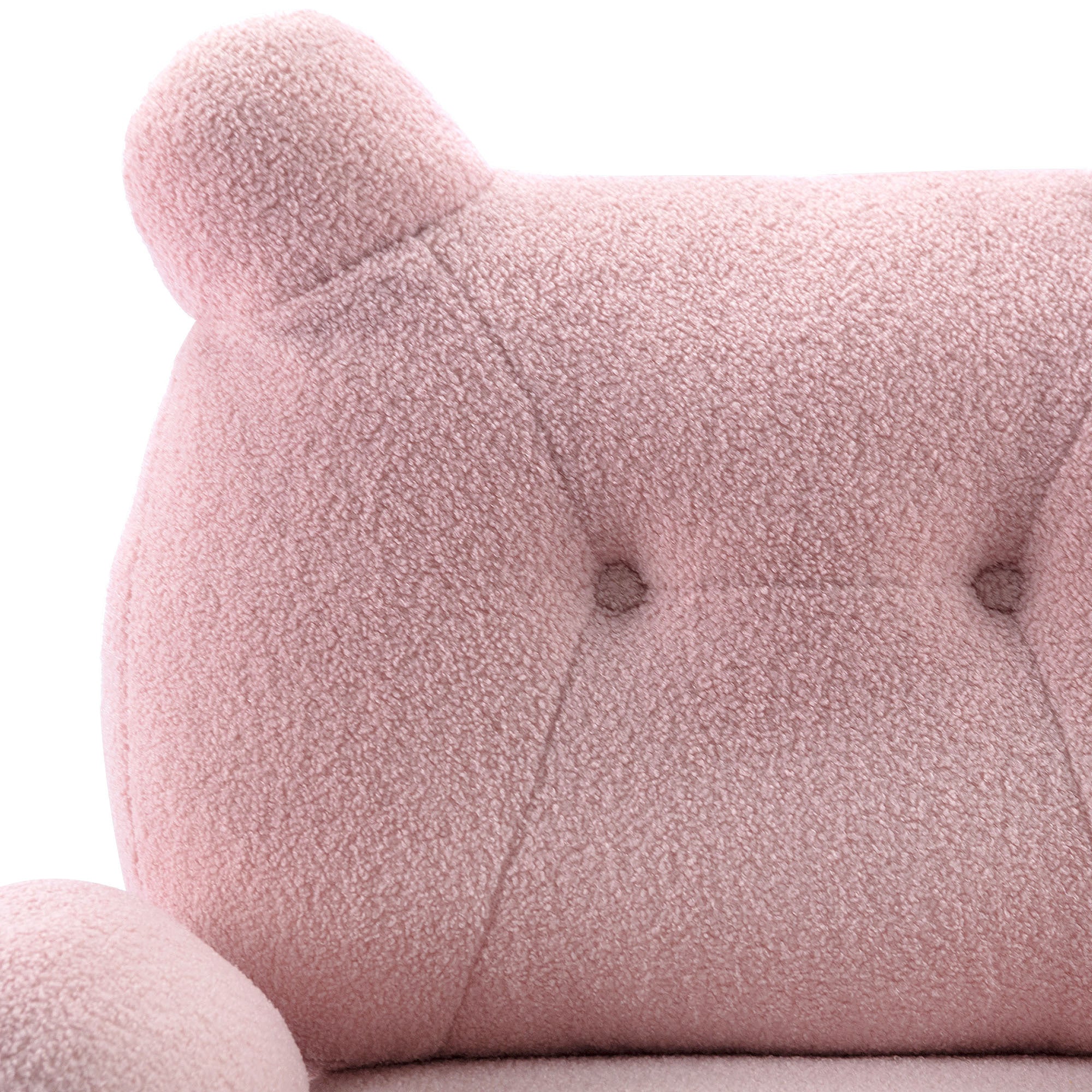 Teddy Short Plush Particle Velvet Armchair,