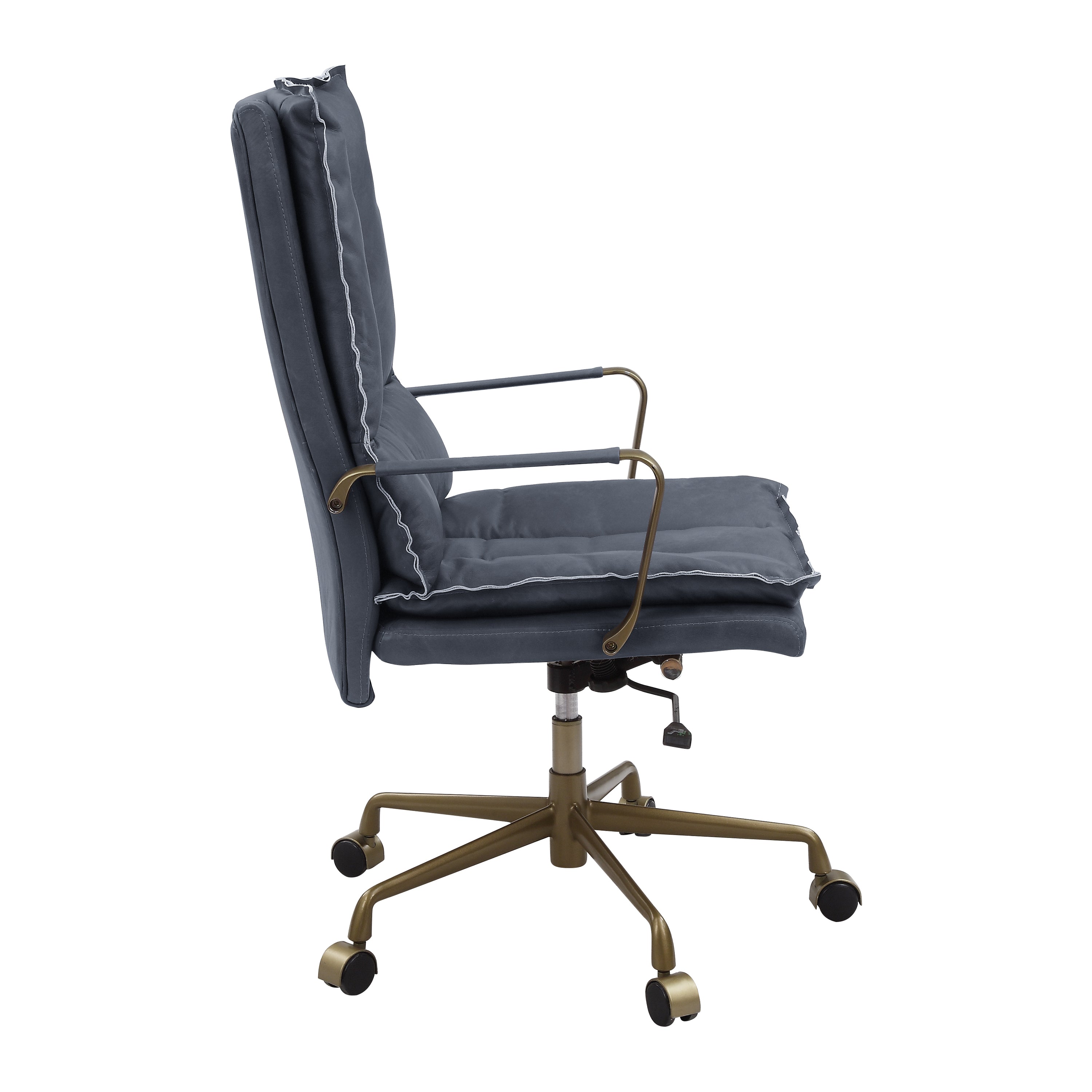 Executive Leather Office Chair - Grey