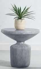 Weathered Gray Finish End Table