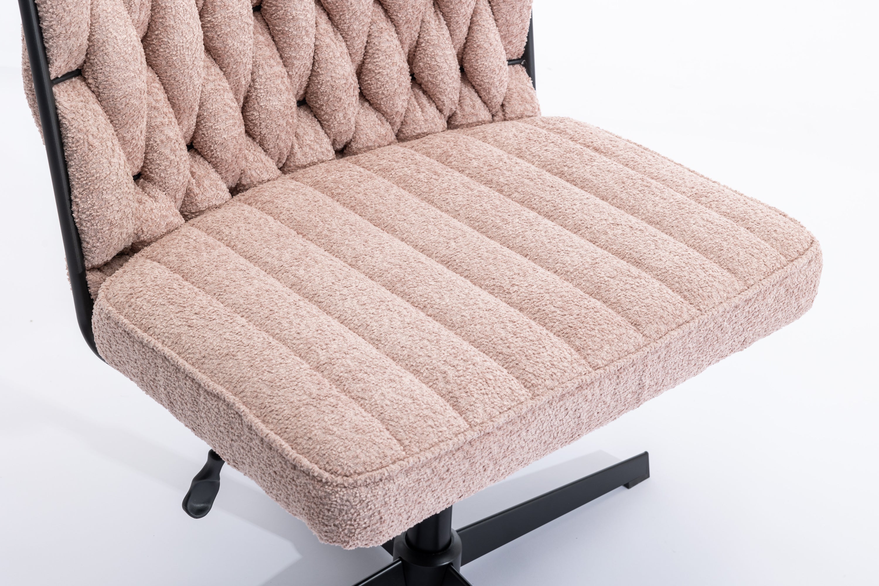 Armless Office Desk Chair No Wheels - Pink