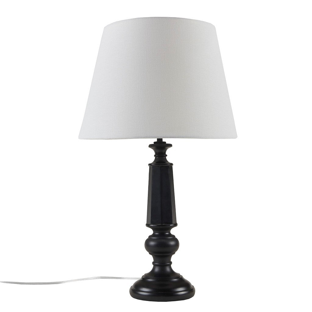 Landsdown Black Faceted Table Lamp 24.25"H