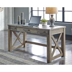 Rustic Home Office Lift Top Desk - Gray