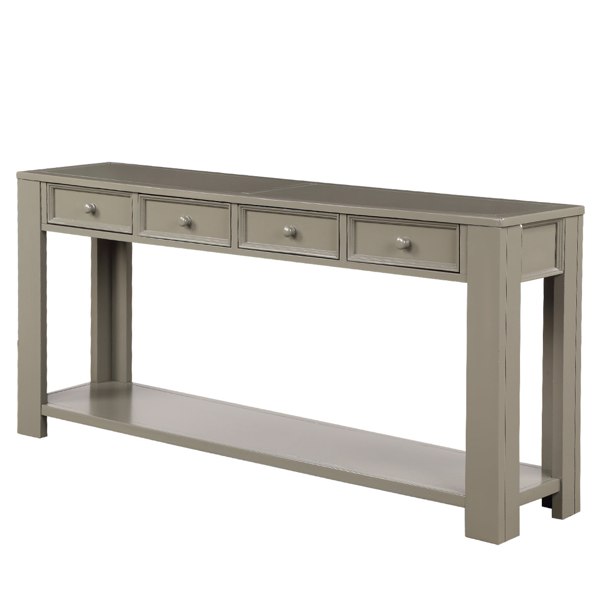 Entryway hall table with storage