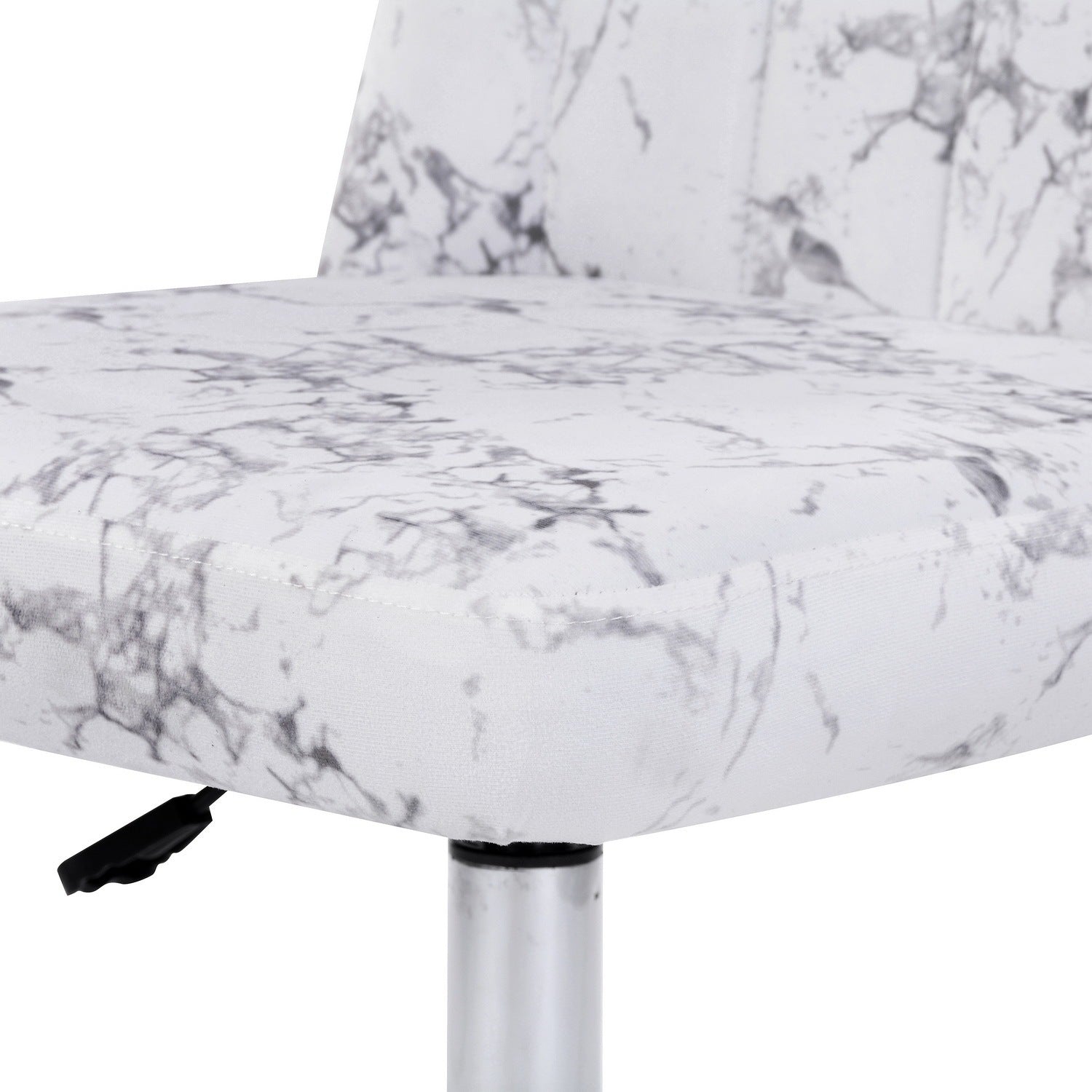 Style Home Office Task Chair - White Marble Fabric Printing