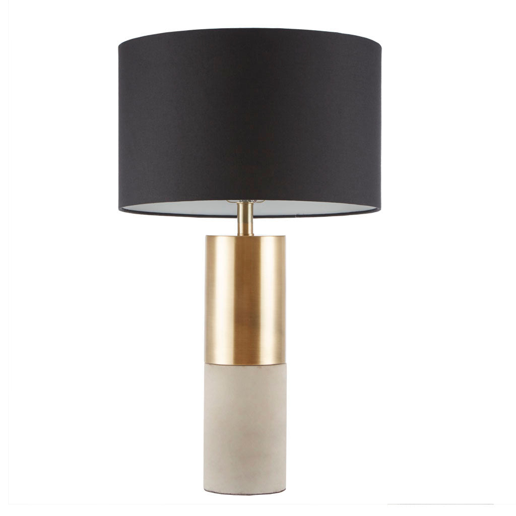 Fulton Concrete Table Lamp - Black