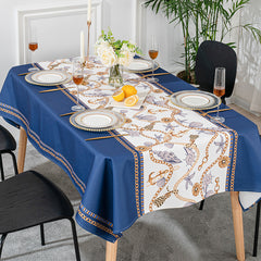 Colorful TableCloth with Artistic Design, Reusable for Dining Table