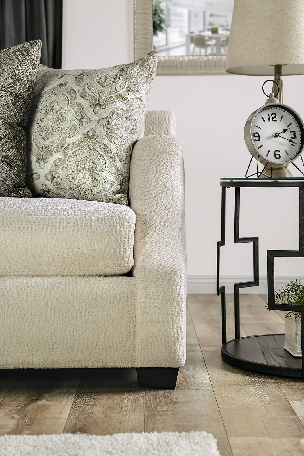 Elegant Loveseat - Ivory