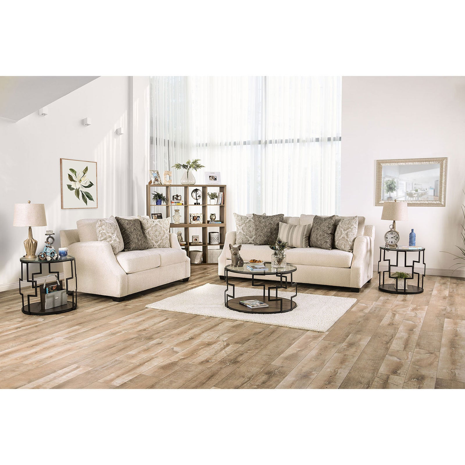 Elegant Loveseat - Ivory