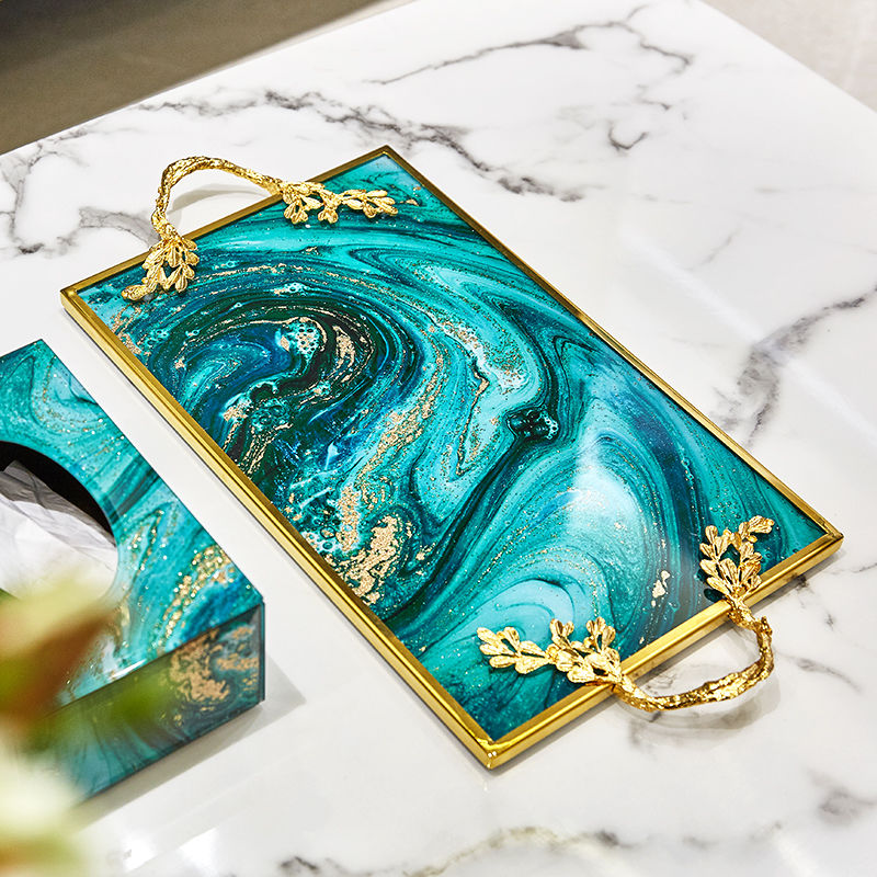 Agate Marbled Tray