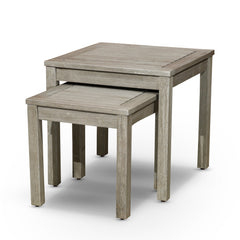 2-Piece Eucalyptus Nesting Table Set - Driftwood Gray