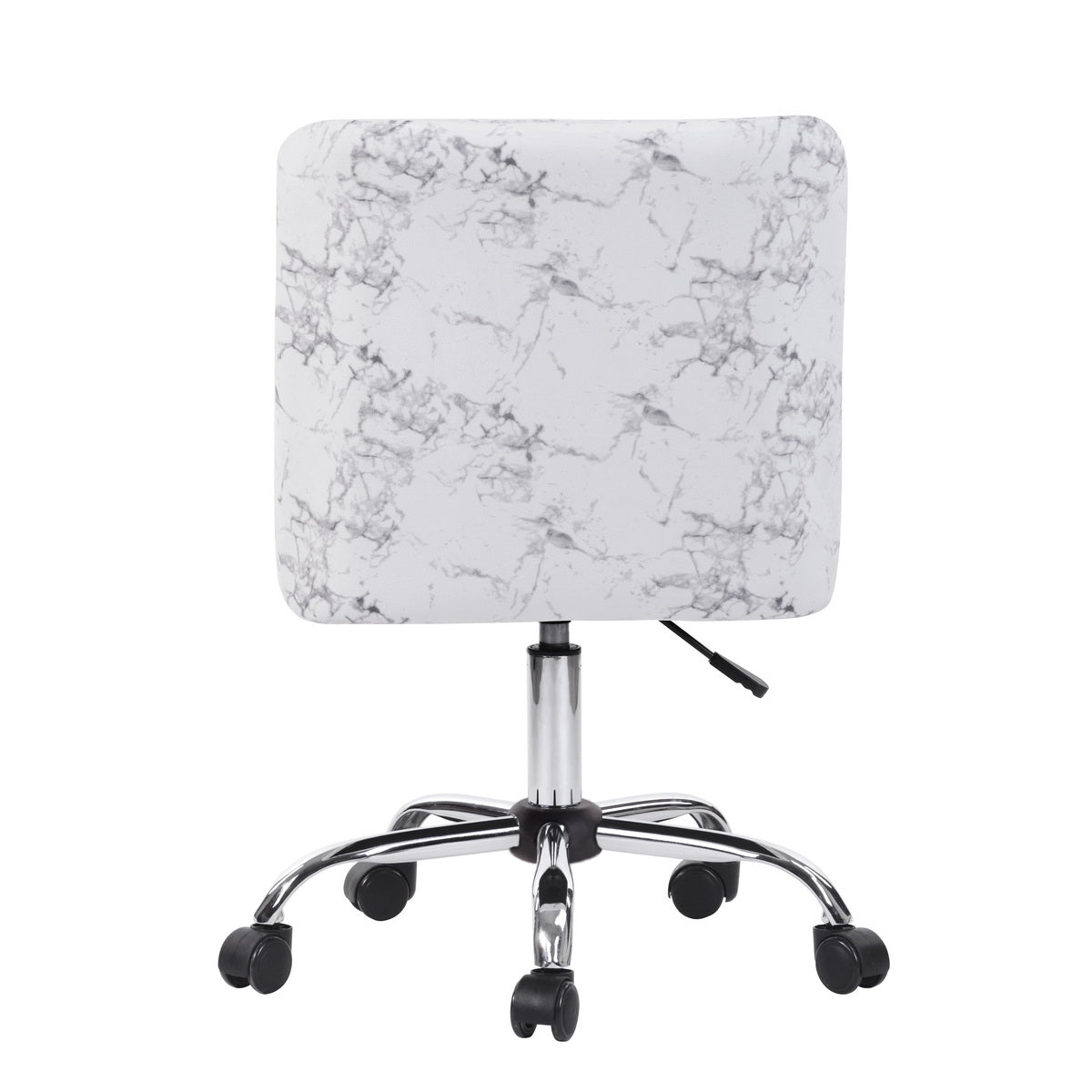 Style Home Office Task Chair - White Marble Fabric Printing