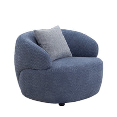 Boucle Accent chair Breathable Fabric Barrel Cloud Couch Living Room