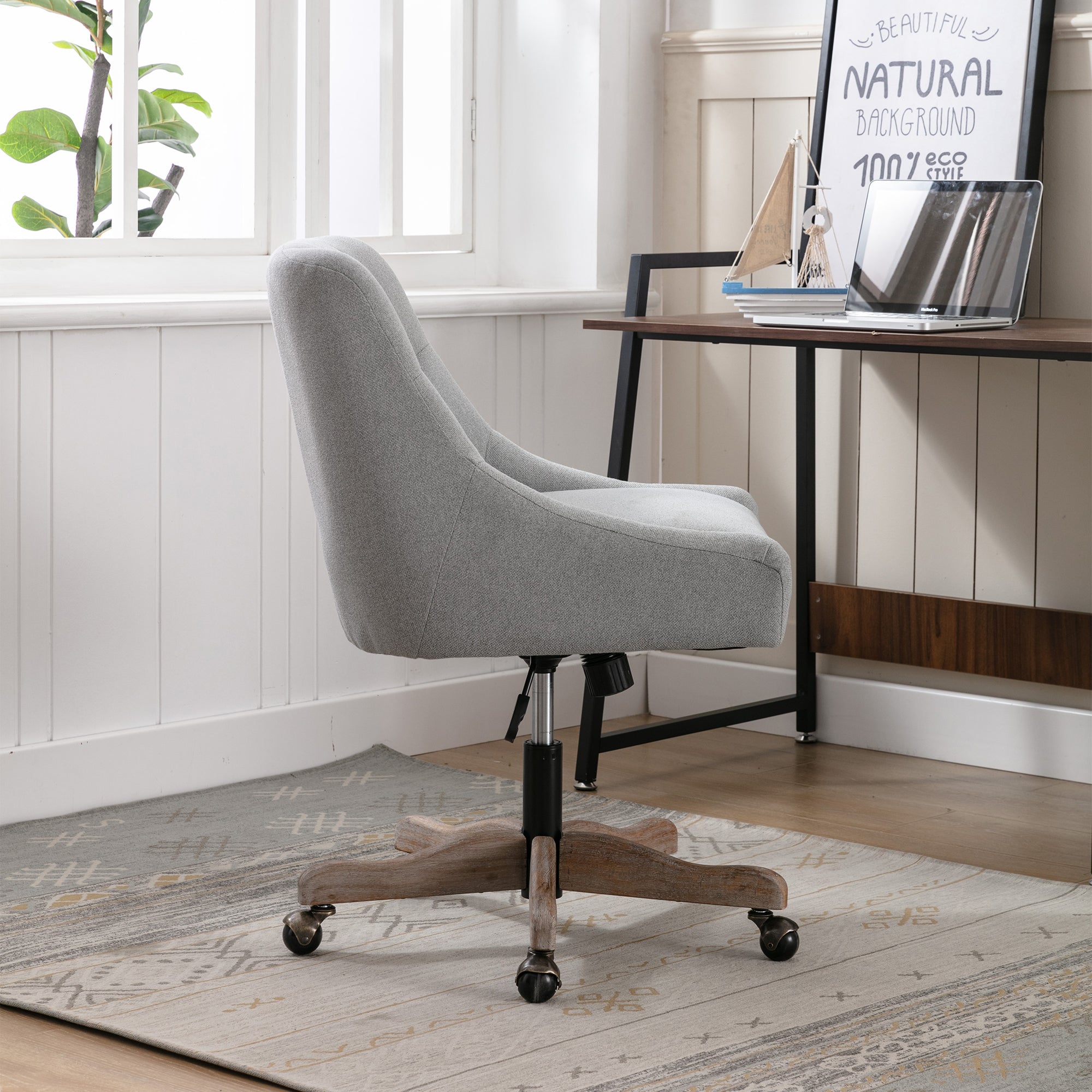 Swivel Shell Chair - Grey