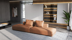 Elegant Modular Sofa Couch - Brown