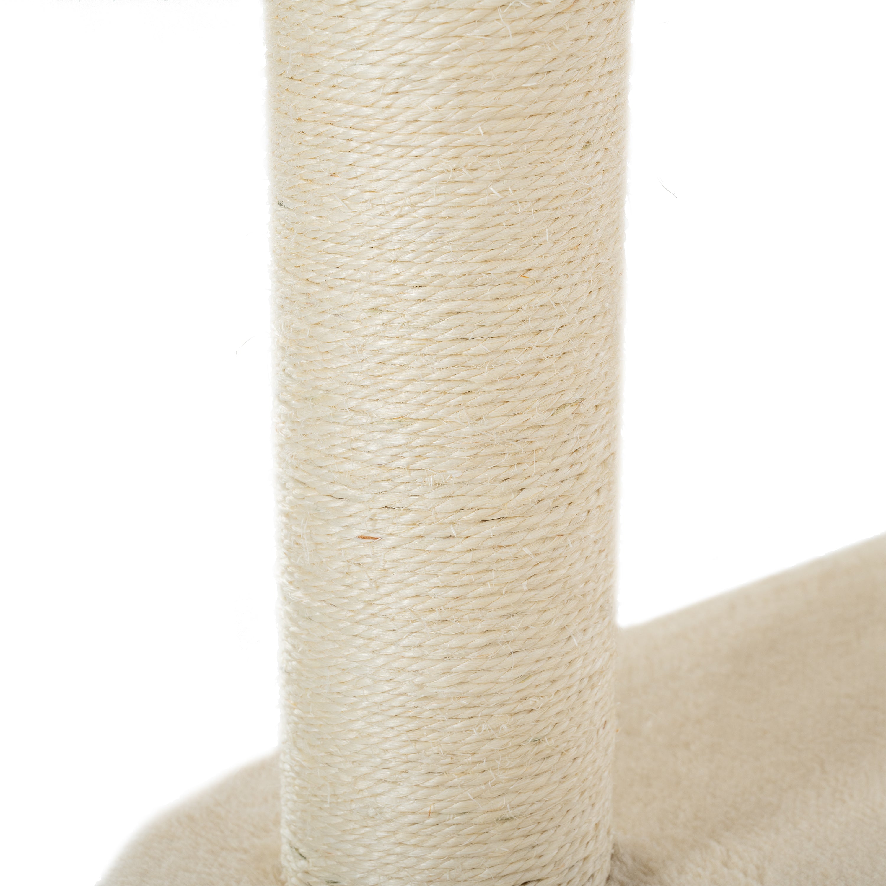 Cat Tree, 59-Inch Cat Tower for Indoor Cats, Plush Multi-Level Cat Condo with 2 Perches, 2 Caves, Cozy Basket and Scratching Board - Beige