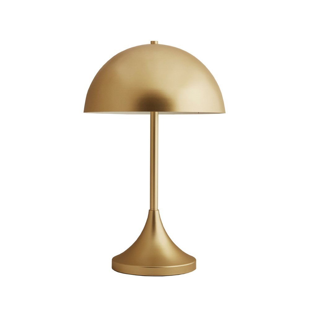 Bryson Dome-Shaped 2-Light Metal Table Lamp - Gold