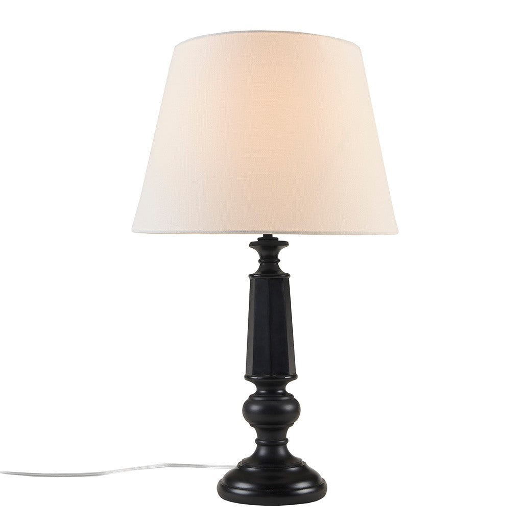 Landsdown Black Faceted Table Lamp 24.25"H