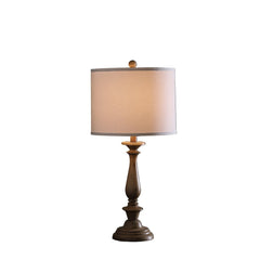 27.5" In Coastal Wood Effect Polyresin Table Lamp